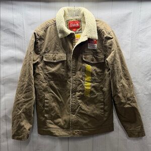 Coleman NWT Driftwood Sherpa Lined Durable Tear Resistant Twill Workwear Jacket